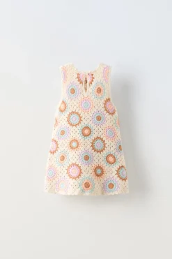 Niños ZARA 1½ - 6 Años·Vestidos / Petos|1½ - 6 Años·Punto<VESTIDO CROCHET