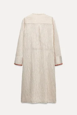 Fashion VESTIDO CRUZADO CONTRASTE ZW COLLECTION Mujer Vestidos