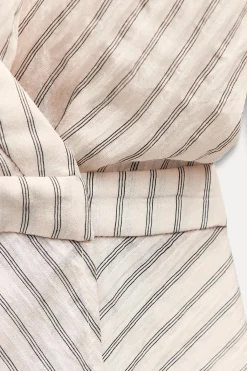 Fashion VESTIDO CRUZADO CONTRASTE ZW COLLECTION Mujer Vestidos