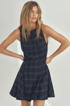 Discount VESTIDO CUADROS Mujer Vestidos