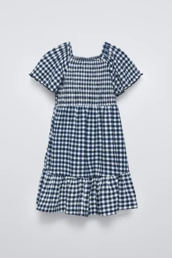 Niños ZARA 6 - 14 Años·Vestidos / Monos<VESTIDO CUADROS VICHY BAMBULA
