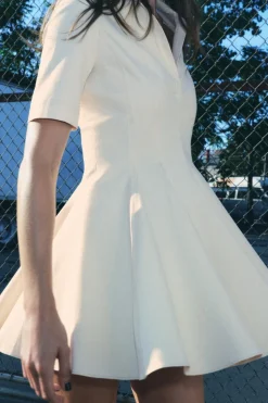 Fashion VESTIDO CUELLO POLO PESPUNTES ZW COLLECTION Mujer Vestidos