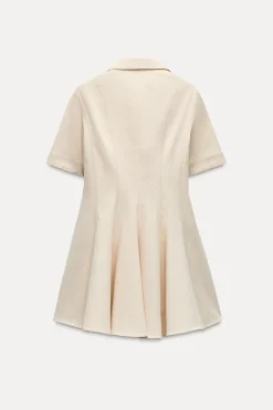 Fashion VESTIDO CUELLO POLO PESPUNTES ZW COLLECTION Mujer Vestidos