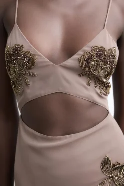 Outlet VESTIDO CUT OUT ABALORIOS Mujer Vestidos