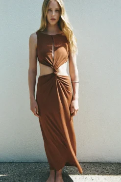 Hot VESTIDO CUT OUT ESPALDA DESCUBIERTA Mujer Vestidos