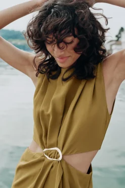 Clearance VESTIDO CUT OUT HEBILLA Mujer Vestidos