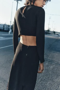 Outlet VESTIDO CUT OUT ZW COLLECTION Mujer Vestidos