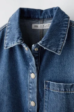 Niños ZARA 6 - 14 Años·Vestidos / Monos<VESTIDO DENIM