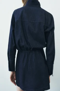 Sale VESTIDO DENIM BOLSILLOS ZW COLLECTION Mujer Vestidos