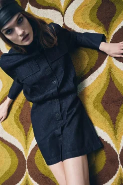 Sale VESTIDO DENIM BOLSILLOS ZW COLLECTION Mujer Vestidos