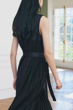 Outlet VESTIDO DENIM COMBINADO ZW COLLECTION Mujer Vestidos