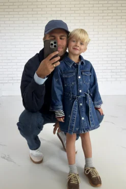 Niños ZARA 1½ - 6 Años·Vestidos / Petos|1½ - 6 Años·Jeans / Denim<VESTIDO DENIM LACITOS