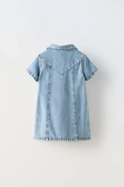 Niños ZARA 1½ - 6 Años·Vestidos / Petos|1½ - 6 Años·Jeans / Denim<VESTIDO DENIM SKATER