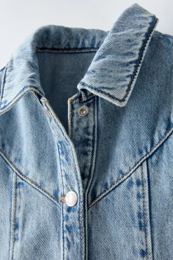 Niños ZARA 1½ - 6 Años·Vestidos / Petos|1½ - 6 Años·Jeans / Denim<VESTIDO DENIM SKATER