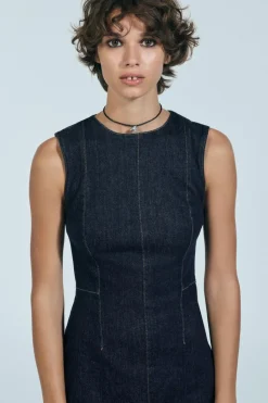 Outlet VESTIDO DENIM TRF Mujer Vestidos