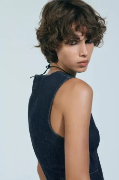 Outlet VESTIDO DENIM TRF Mujer Vestidos