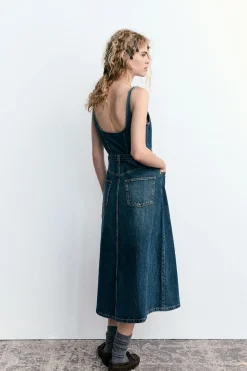 Best VESTIDO DENIM TRF Mujer Vestidos