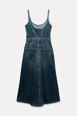 Best VESTIDO DENIM TRF Mujer Vestidos