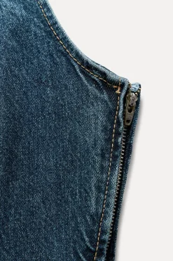 Best VESTIDO DENIM TRF Mujer Vestidos