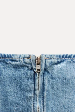 New VESTIDO DENIM TRF ESPEJOS Mujer Vestidos