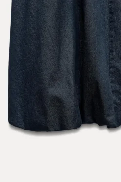 Outlet VESTIDO DENIM TRF GLOBO Mujer Vestidos