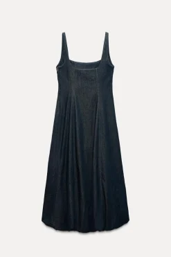 Hot VESTIDO DENIM TRF GLOBO Mujer Vestidos