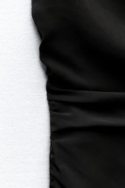 Fashion VESTIDO DRAPEADO ESPALDA DESCUBIERTA Mujer Vestidos