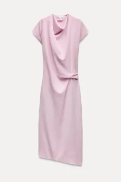 Best VESTIDO DRAPEADO ZW COLLECTION Mujer Vestidos