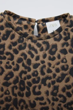 Niños ZARA 6 - 14 Años·Vestidos / Monos<VESTIDO EFECTO ANTE