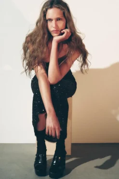 Discount VESTIDO ENAGUA LENTEJUELAS ZW COLLECTION Mujer Vestidos