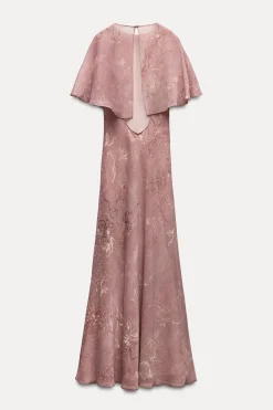 Discount VESTIDO ESTAMPADO CAPA ZW COLLECTION Mujer Vestidos