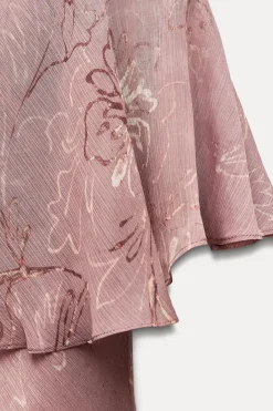 Discount VESTIDO ESTAMPADO CAPA ZW COLLECTION Mujer Vestidos