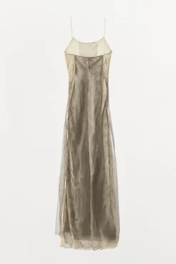 Sale VESTIDO ESTAMPADO COMBINADO CINTAS Mujer Vestidos|Lenceria