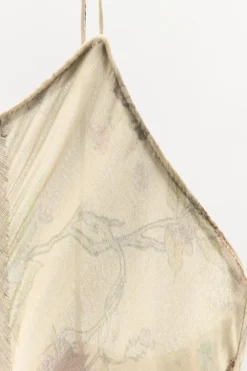 Sale VESTIDO ESTAMPADO COMBINADO CINTAS Mujer Vestidos|Lenceria