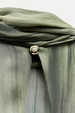 New VESTIDO ESTAMPADO ESTRUCTURA ZW COLLECTION Mujer Vestidos