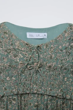 Niños ZARA 6 - 14 Años·Vestidos / Monos<VESTIDO ESTAMPADO FLORES