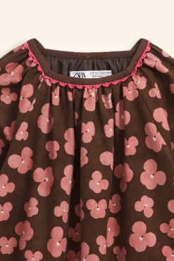 Niños ZARA 6 - 14 Años·Vestidos / Monos<VESTIDO ESTAMPADO FLORES LIMITED EDITION