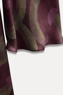 Outlet VESTIDO ESTAMPADO GEOMÉTRICO ZW COLLECTION Mujer Vestidos