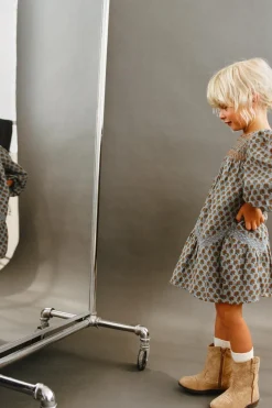 Niños ZARA 1½ - 6 Años·Vestidos / Petos|6 - 18 Meses·Vestidos / Monos<VESTIDO ESTAMPADO NIDO DE ABEJA