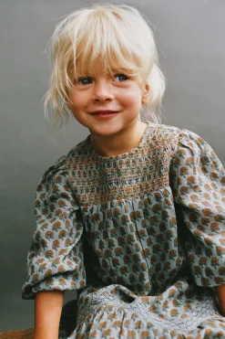 Niños ZARA 1½ - 6 Años·Vestidos / Petos|6 - 18 Meses·Vestidos / Monos<VESTIDO ESTAMPADO NIDO DE ABEJA