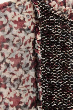 Online VESTIDO ESTAMPADO NIDO DE ABEJA Mujer Vestidos