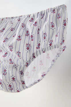 Niños ZARA 6 - 18 Meses·Vestidos / Monos|6 - 18 Meses·Braguitas / Bermudas<VESTIDO ESTAMPADO RAYAS Y FLORES