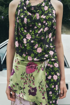 Sale VESTIDO ESTAMPADO SEDA 100% LIMITED EDITION Mujer Vestidos