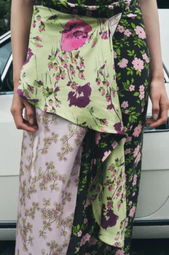 Sale VESTIDO ESTAMPADO SEDA 100% LIMITED EDITION Mujer Vestidos