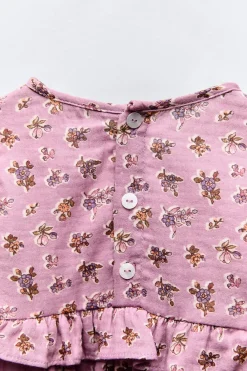 Niños ZARA 1½ - 6 Años·Vestidos / Petos|6 - 18 Meses·Vestidos / Monos<VESTIDO ESTAMPADO VOLANTITO