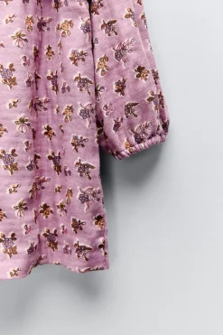 Niños ZARA 1½ - 6 Años·Vestidos / Petos|6 - 18 Meses·Vestidos / Monos<VESTIDO ESTAMPADO VOLANTITO