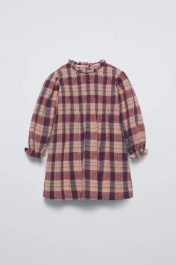 Niños ZARA 1½ - 6 Años·Vestidos / Petos|6 - 18 Meses·Vestidos / Monos<VESTIDO ESTRUCTURA CUADROS