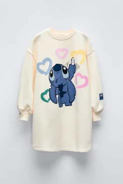 Niños ZARA 6 - 14 Años·Vestidos / Monos<VESTIDO FELPA LILO & STITCH © DISNEY