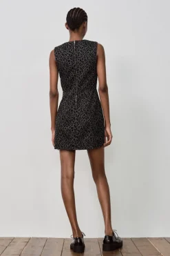 Sale VESTIDO FLOCADO ESTAMPADO ANIMAL Mujer Vestidos