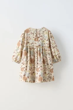 Niños ZARA 1½ - 6 Años·Vestidos / Petos|6 - 18 Meses·Vestidos / Monos<VESTIDO FLORES ENTREDOS